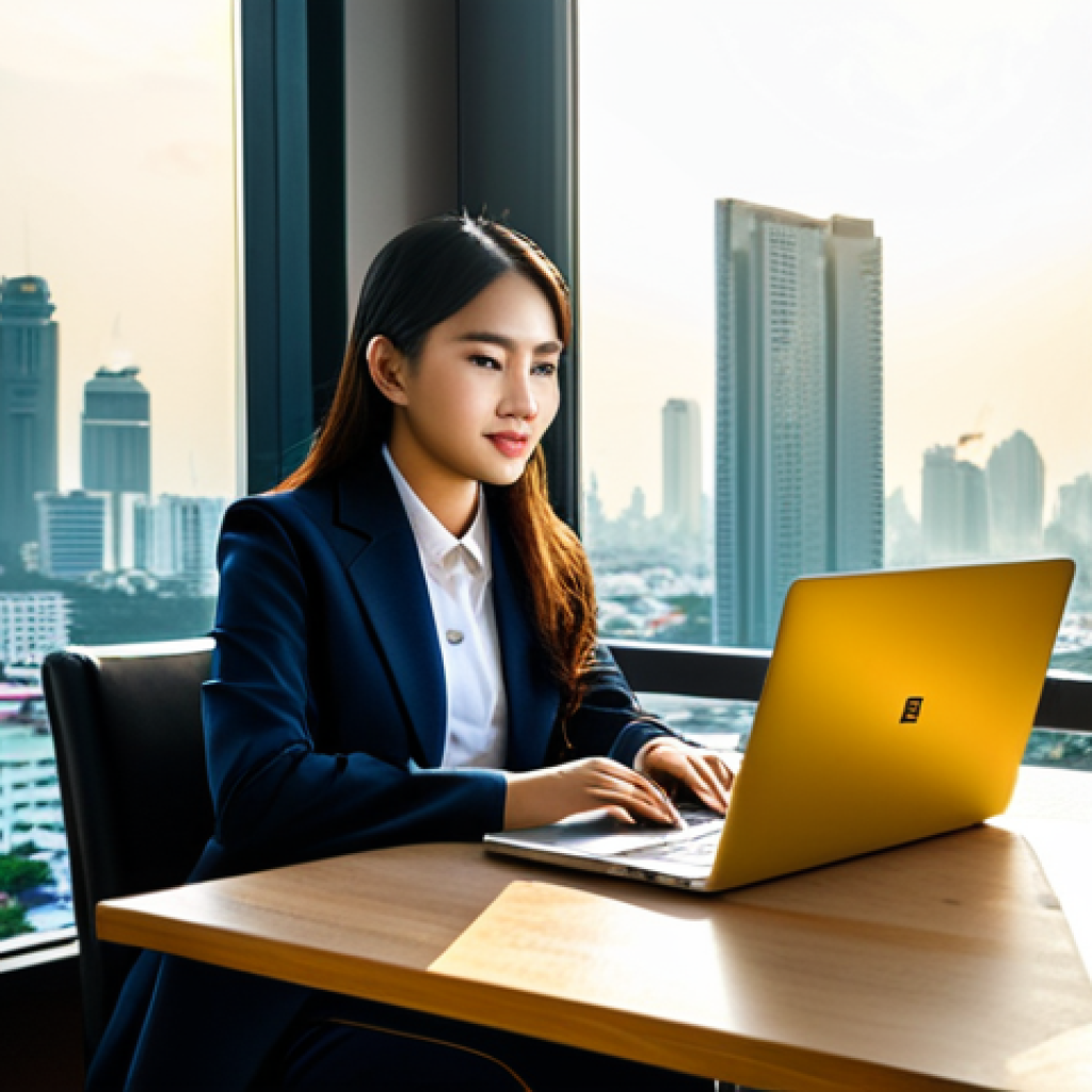 과학적 접근으로 동기부여 증진하기 - Goal Setting**
"A young Thai professional woman, fully clothed in modest business attire, sitting a...